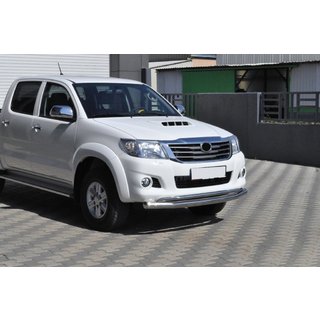 Protectie Fata ST017 (Inox) Toyota Hilux 2006-2015 foto 4