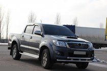 Toyota Hilux 2006-2015 Protectie Fata ST014 (Inox) foto 4