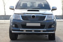 Toyota Hilux 2006-2015 Protectie Fata ST014 (Inox) foto 3