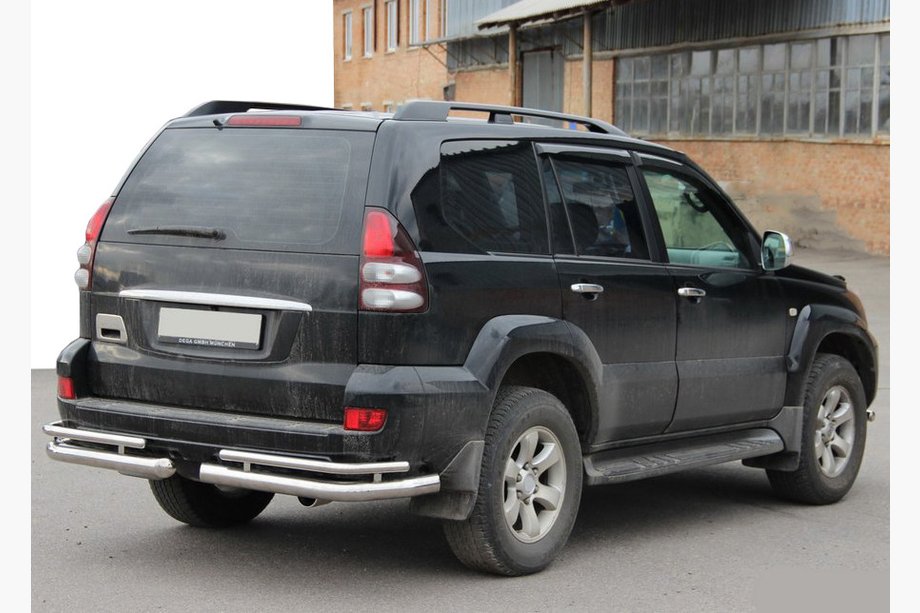 Toyota Land Cruiser Prado 120 2002-2009 Coltare spate duble AK003-1 (2 buc, inox) Foto 4