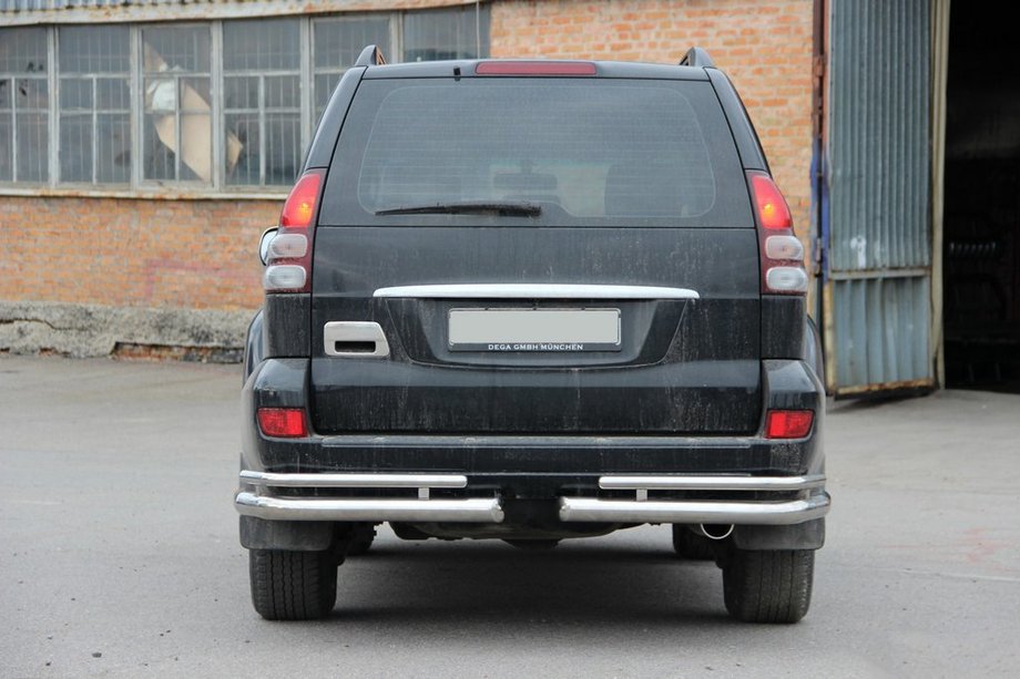 Toyota Land Cruiser Prado 120 2002-2009 Coltare spate duble AK003-1 (2 buc, inox) Foto 5