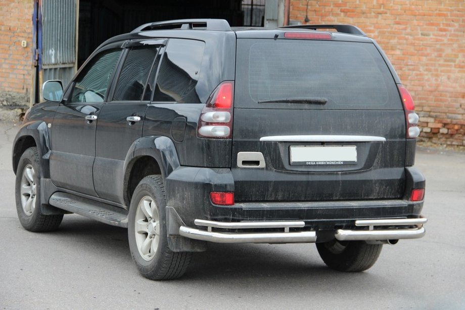 Toyota Land Cruiser Prado 120 2002-2009 Coltare spate duble AK003-1 (2 buc, inox) Foto 6