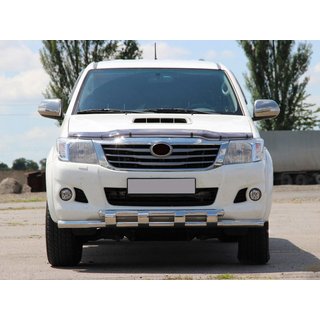 Protectie Fata ST015 (Inox) Toyota Hilux 2006-2015 foto 1