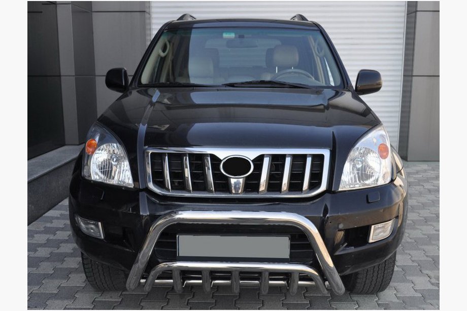 Toyota Land Cruiser Prado 120 2002-2009 Bullbar jos WT002 (inox) Image