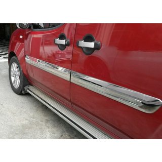 Molding Usa Model Lat (4 buc, Inox) Fiat Doblo I 2005-2010 foto 3
