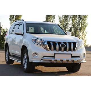 Protectie Fata ST015 (Inox) Toyota Land Cruiser Prado 150 2009-2023 foto 4