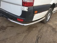 Mercedes Sprinter W906 2006–2018 Tevi laterale in spatele rotii din spate, unghiulare (2 buc, inox) foto 3