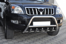 Toyota Land Cruiser Prado 120 2002-2009 Bullbar jos WT003 (inox) foto 1