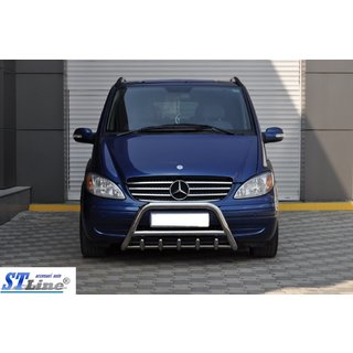 Bullbar WT003/004 (Inox) Mercedes Viano 2004-2014 foto 4
