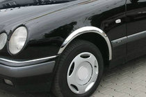Mercedes E-class W210 1995-2002 Extensii aripi (4 buc, inox) foto 1