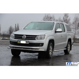Protectie Fata ST018-2 (Inox) Volkswagen Amarok 2010-2022 foto 3