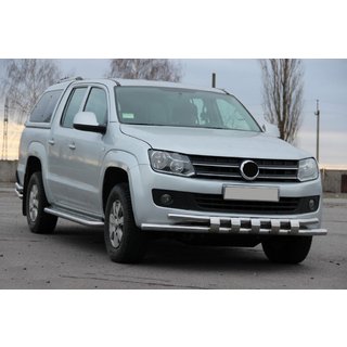 Protectie Fata F3-08.7 (Inox) Volkswagen Amarok 2010-2022 foto 3
