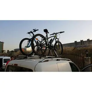 Suport bicicleta pentru bare transversale portbagaj foto 2
