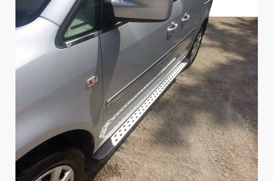 Volkswagen Caddy 2010-2015 Praguri Laterale DOT-Line (2 buc, Aluminiu) Image