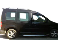 Volkswagen Caddy 2004-2010 Praguri Laterale Allmond Grey (2 buc, Aluminiu) Maxi Ampatament foto 8