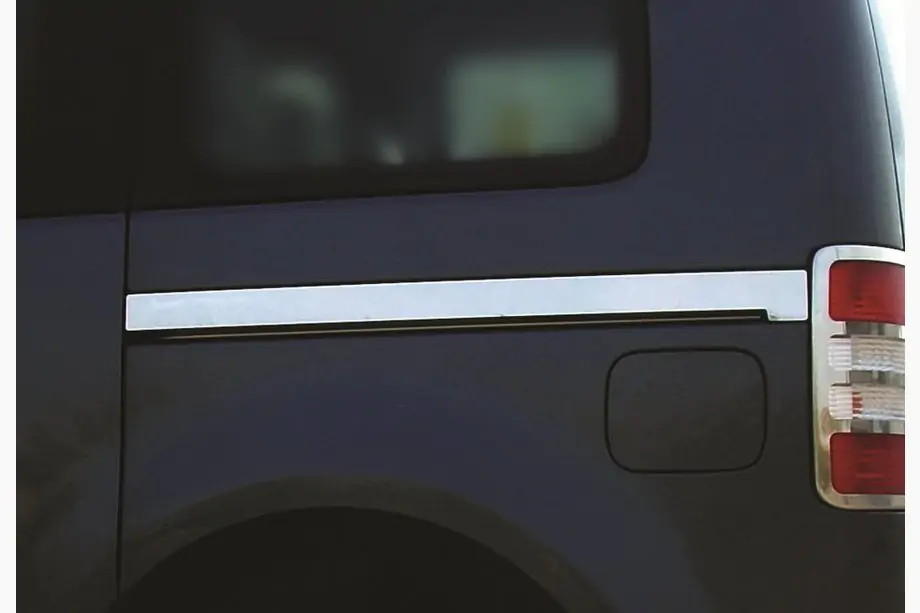 Volkswagen Caddy 2010-2015 Moldinguri Otel Inoxidabil Usi Glisante (2 buc) Ampatament Scurt Image