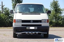 Volkswagen T4 Transporter 1990-2003 Protectie fata cu grila ST010 (inox) foto 2