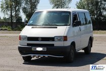 Volkswagen T4 Transporter 1990-2003 Protectie fata cu grila ST010 (inox) foto 3