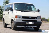 Volkswagen T4 Transporter 1990-2003 Protectie fata cu grila ST010 (inox) foto 4