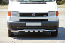 Volkswagen T4 Transporter 1990-2003 Protectie fata cu grila ST010 (inox) foto 1