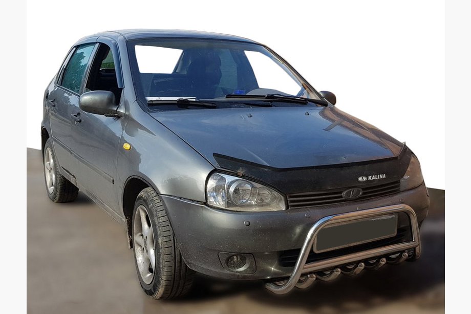 Lada Kalina 2004-2011 Bullbar fata WT003 (60 mm, inox) Image