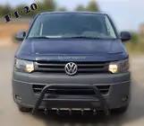Volkswagen T5 2010-2015 Bullbar WT003 Negru Inox foto 1