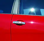 Skoda Octavia II A5 2006-2010 Capace manere usi cromate cu gauri (4 buc, inox) OmsaLine - Otel Inoxidabil Italian foto 1