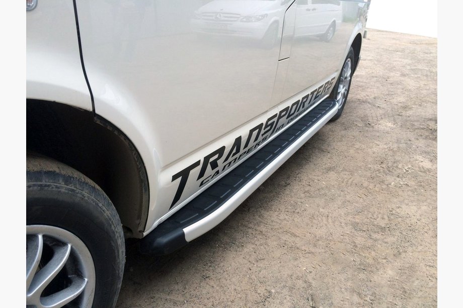 Volkswagen T6 2015-2024 Praguri Laterale Fullmond (2 buc, Aluminiu) Image