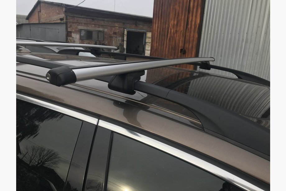 Volkswagen Caddy 2010-2015 Bare transversale portbagaj pentru bare integrate cu cheie (2 buc) Foto 3