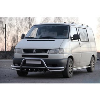 Bullbar WT003 Plus-2 (Inox) Volkswagen T4 Transporter 1990-2003 foto 1