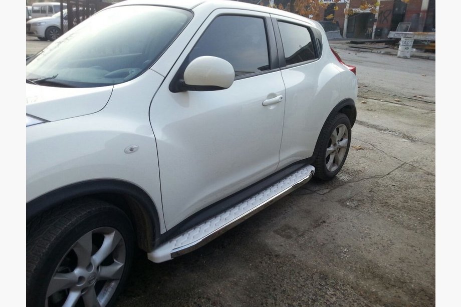 Nissan Juke 2010-2019 Praguri laterale WhiteLine (2 buc, aluminiu) Image
