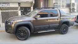 Volkswagen Amarok 2010-2022 Praguri Laterale RedLine Black (2 buc, Aluminiu) foto 1