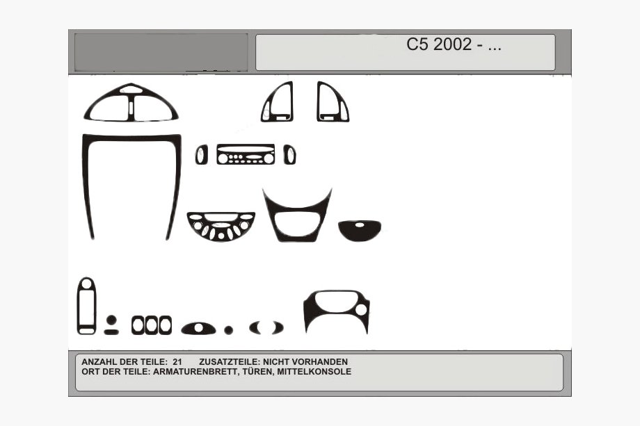 Citroen C-5 2008-2017 Oferta! Ornamente bord (carbon look) Image