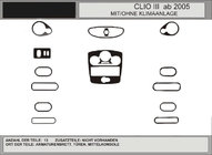 Renault Clio III 2005-2012 PROMOTIE! Ornamente bord aspect carbon (pentru CLIO) foto 1