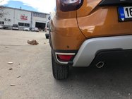 Renault Duster 2018-2024 Capace reflectoare spate 2 buc, inox Carmos - Otel Inoxidabil Turcesc foto 1