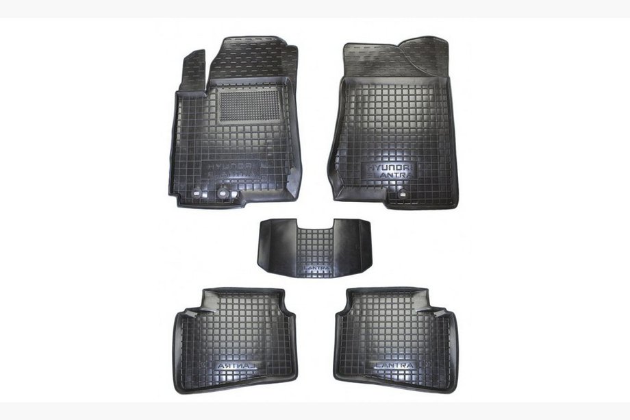 Hyundai Elantra (HD) 2006-2011 Covorase auto din cauciuc cu margine (Autogumm) Image