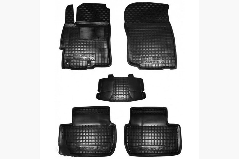 Mitsubishi Lancer X 2008- Covorase auto din cauciuc cu margine (Autogumm) Image