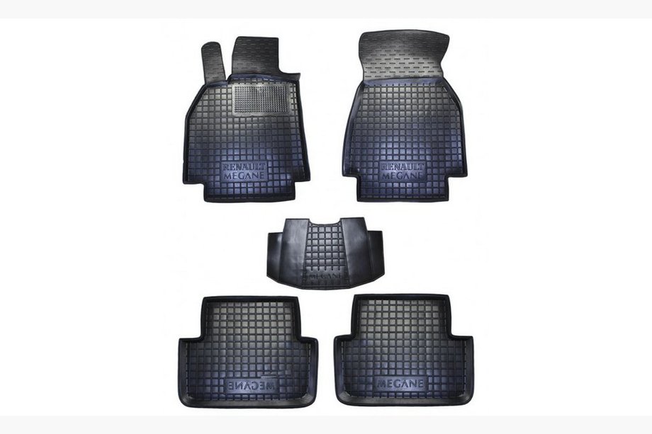 Renault Megane II 2004-2009 Covorase auto din cauciuc cu margine (Autogumm) Image
