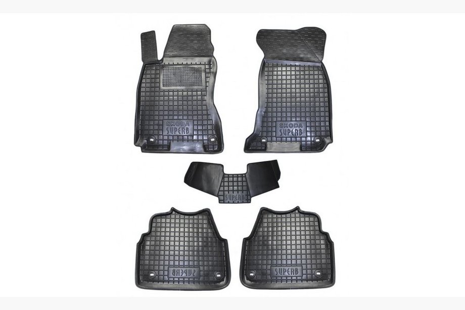 Skoda Superb 2001-2009 Covorase auto din cauciuc cu margine (Autogumm) Image