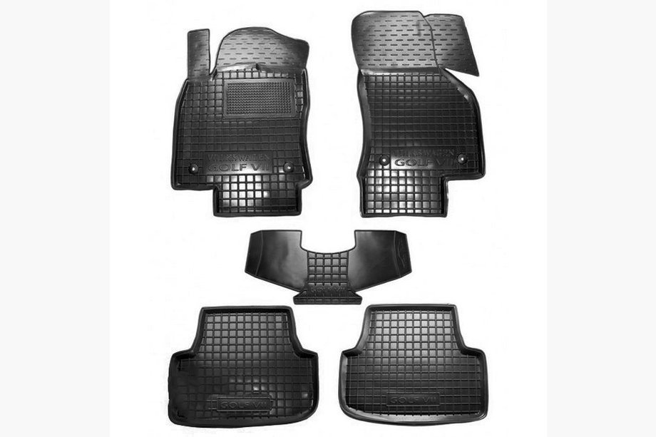 Volkswagen Golf 7/E-Golf 2012-2020 Covorase auto din cauciuc cu margine (Autogumm) Image