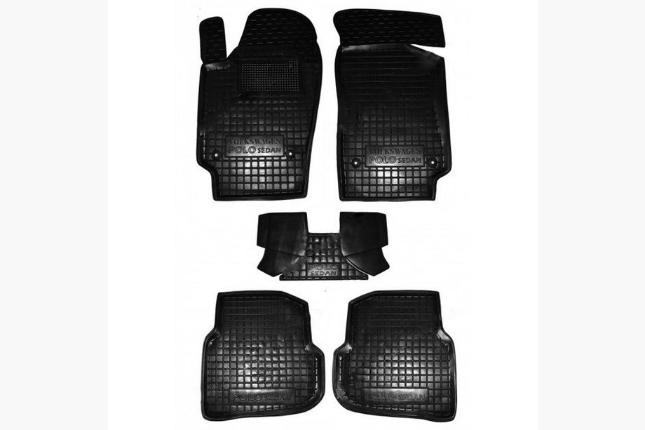 Volkswagen Polo 2010-2017 Covorase cauciuc cu margine SD (Autogumm) Image