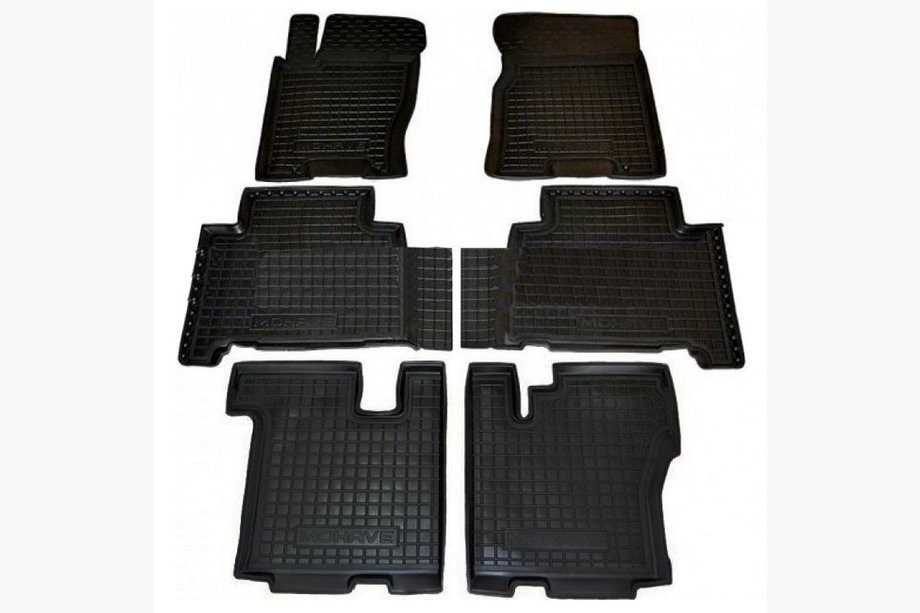 Kia Mohave 2008-2016 Covorase cauciuc cu margine 7 locuri (Autogumm) Image