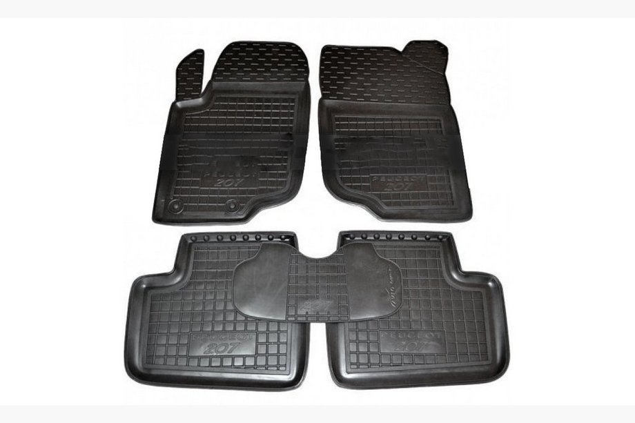 Peugeot 207 2006–2014 Covorase auto din cauciuc cu margine (Autogumm) Image