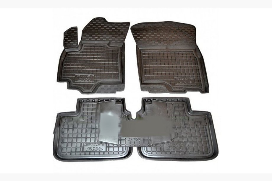 Suzuki SX4 S-Cross 2013-2016 Covorase auto din cauciuc cu margine (Autogumm) Image