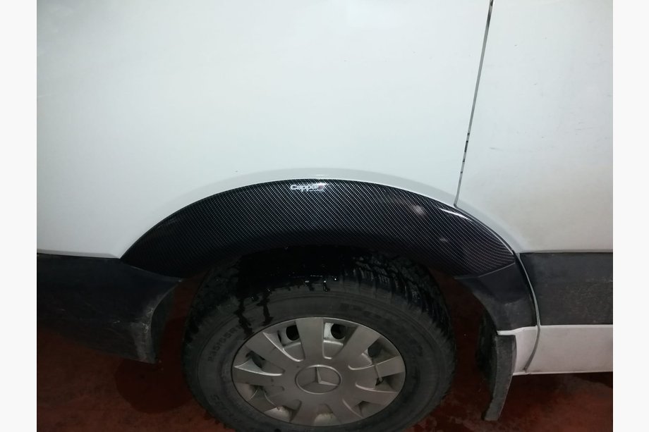 Mercedes Sprinter W906 2006–2018 Extensii aripi late (4 buc, aspect carbon) Foto 1