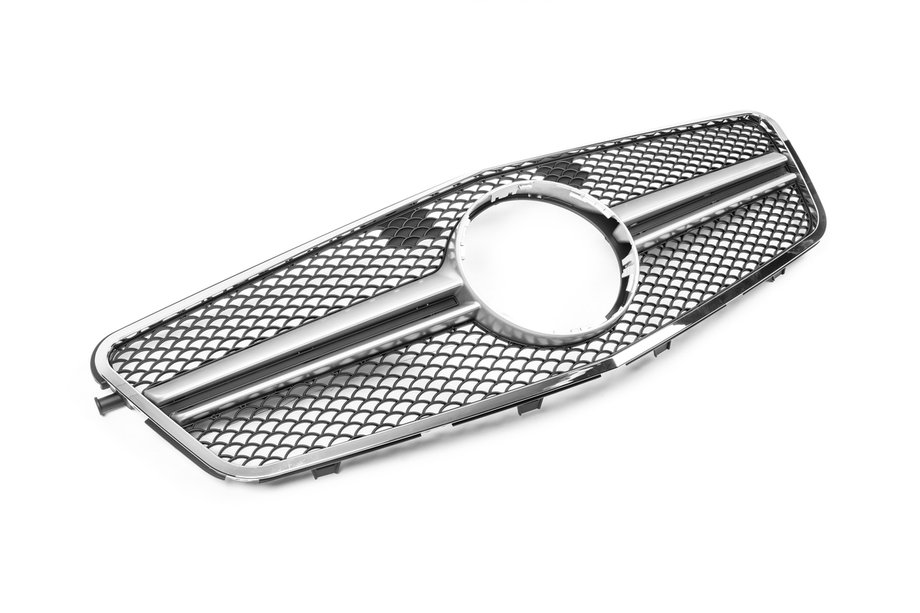 Mercedes E-class W212 2009-2016 Grila Fata AMG Silver (2009-2012) Image