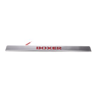 Ornament cromat deasupra numarului cu LED rosu (inox) foto 2