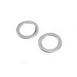 Capace cromate semnalizari (2 buc, inox) foto 1