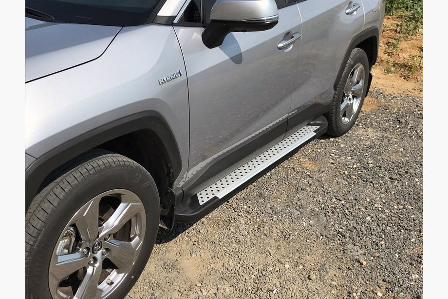 Toyota Rav 4 2019–2025 Praguri laterale Allmond Grey (2 buc, aluminiu) Image