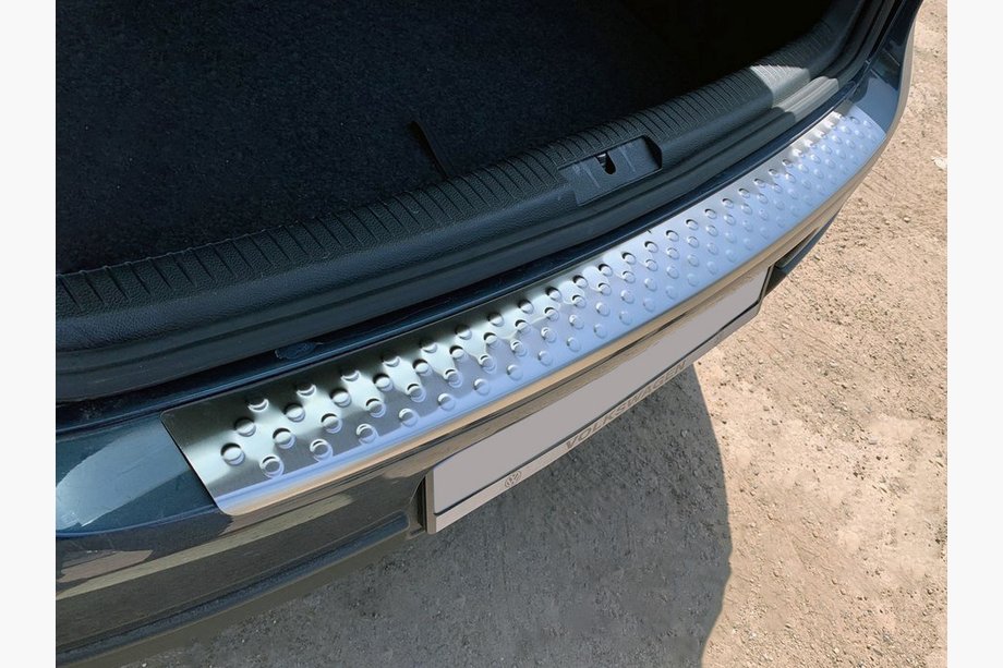 Volkswagen Golf 5 2003-2009 Protectie bara spate OmsaLine otel inoxidabil HB, Lucios Foto 2